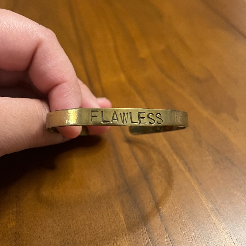 Little Pancakes “Flawless” Brass Cuff
